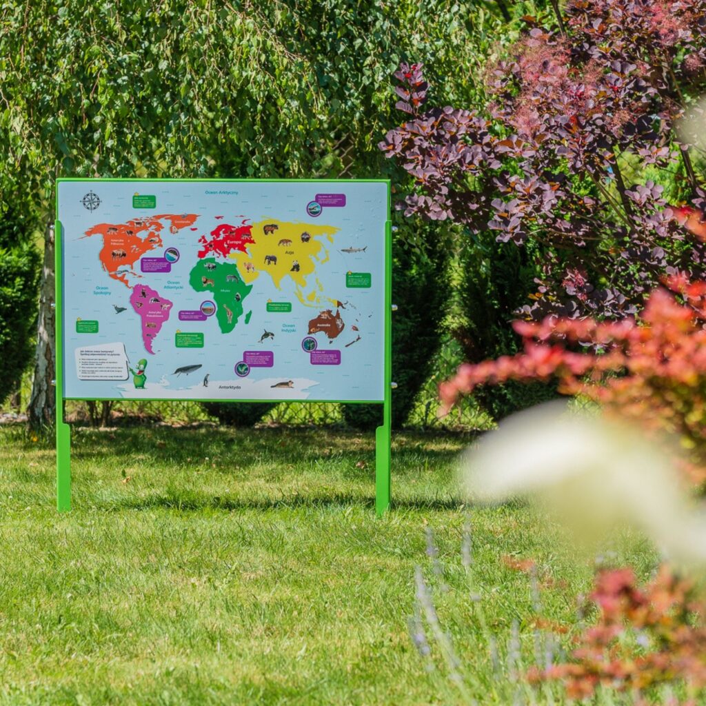 Mapa świata do przedszkola