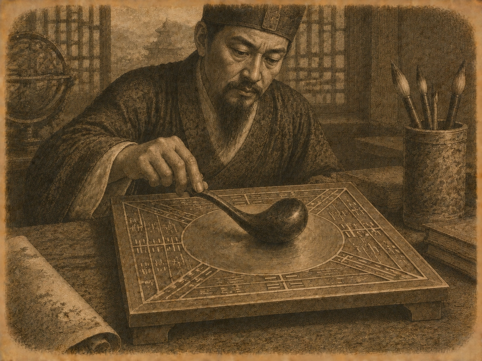 Rycina: Magnetytowa łyżka „sinan