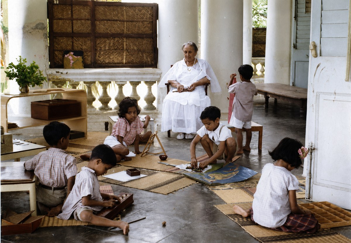 Maria Montessori w „Casa dei Bambini