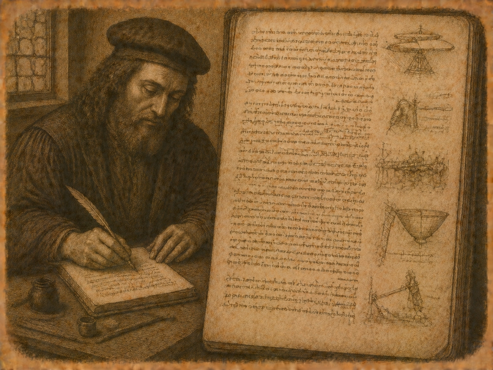 Rycina: Prywatne notatniki Leonarda da Vinci