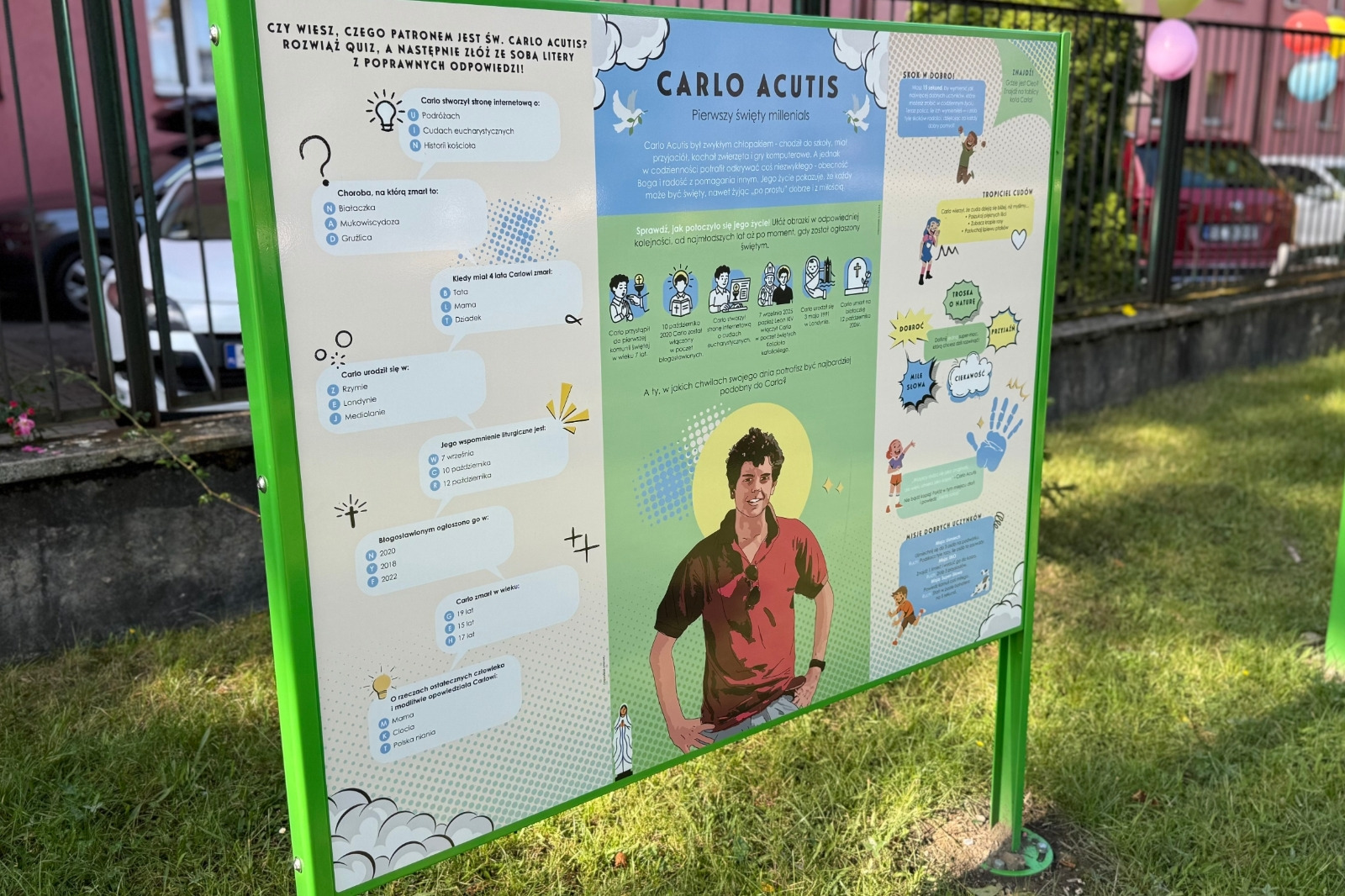 Tablica Carlo Acutis - zdjęcie 3