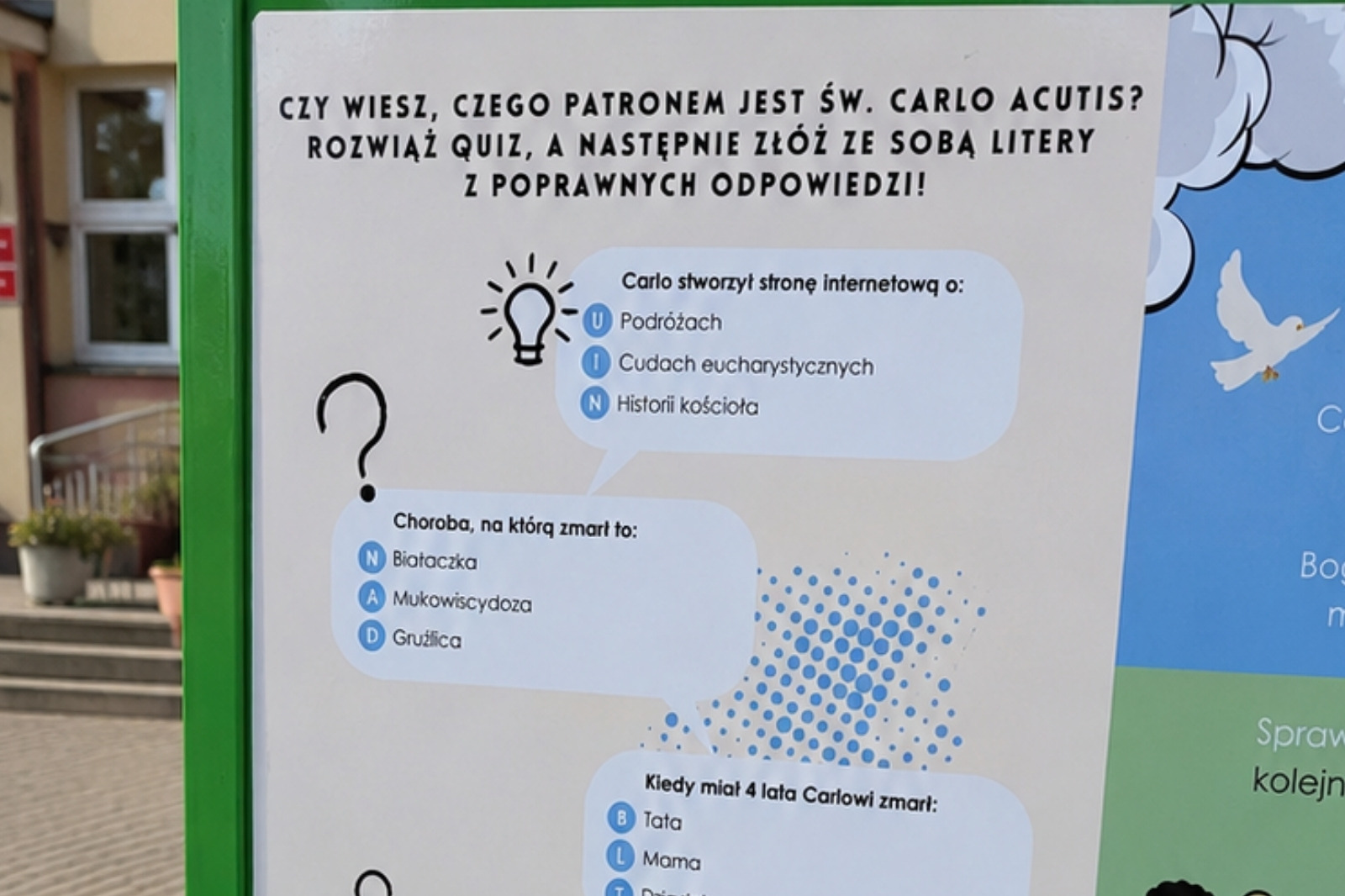 Tablica Carlo Acutis - zdjęcie 4