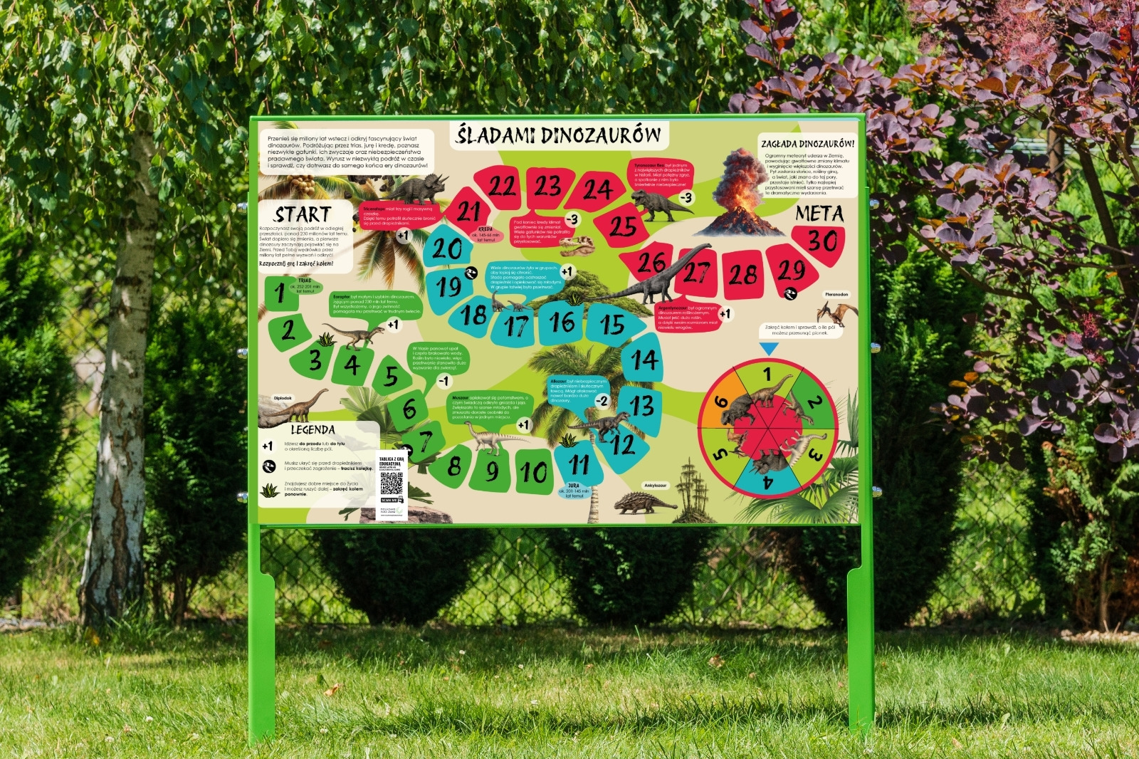 Tablica z&nbsp;grą Śladami dinozaurów - zdjęcie 1
